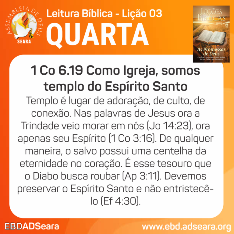 Leitura de Quarta - Lição 03